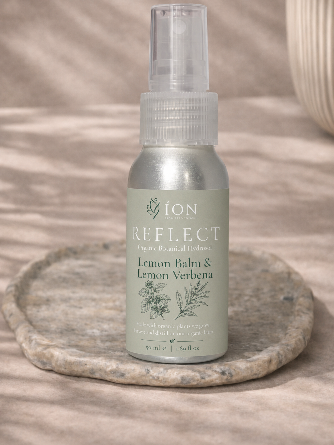 Lemon balm and lemon verbena facial hydrosol. refreshing facial mist. natural skincare. refreshing and toning. 