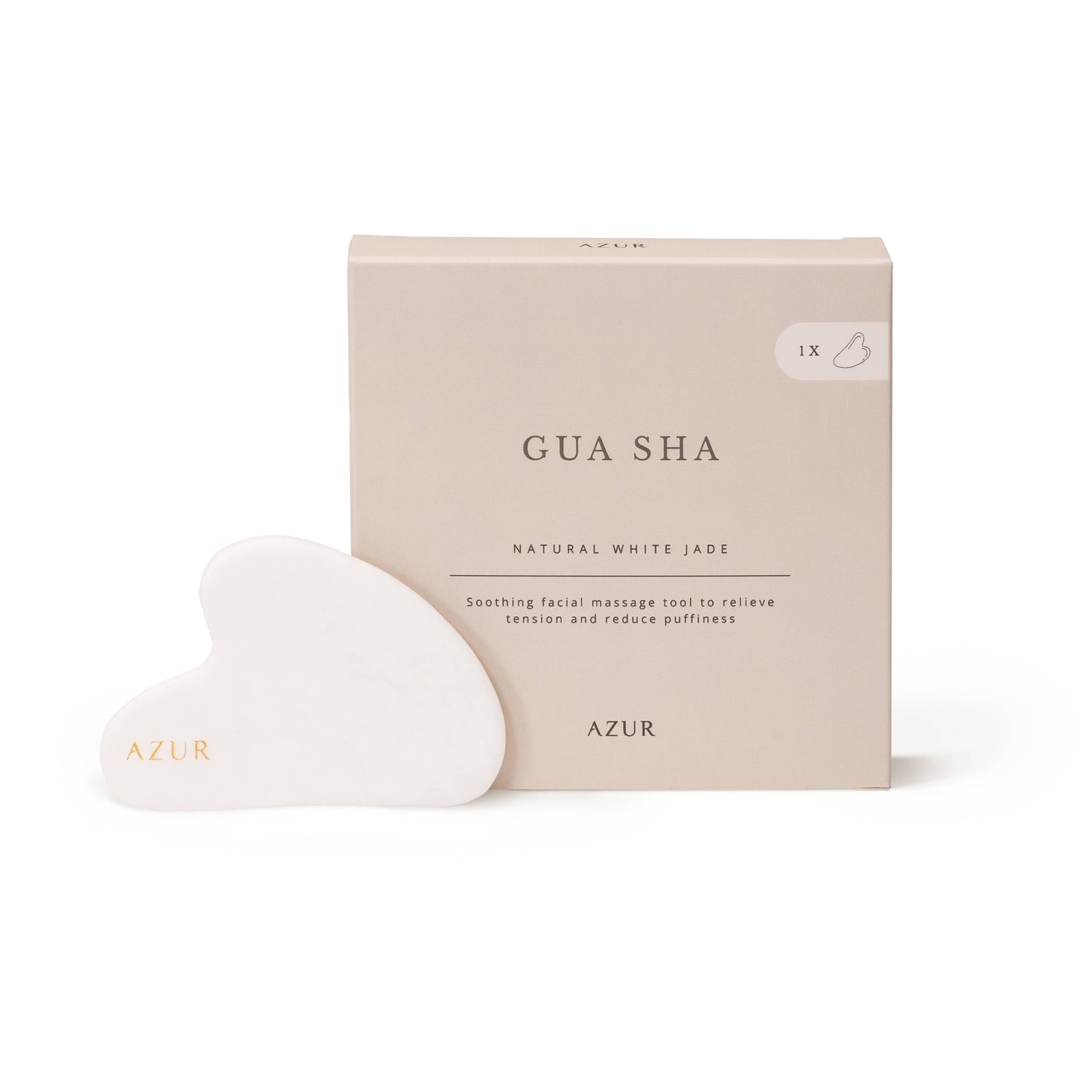 Gua Sha facial massage tool | White Jade