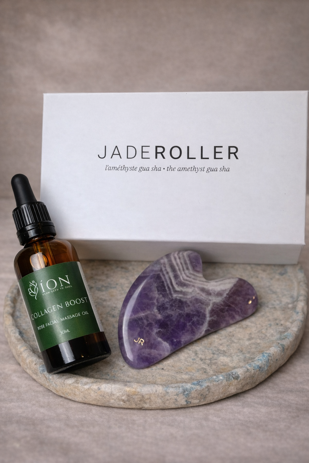 Collagen Boost Facial Oil &amp; Amethyst Renewal Ritual