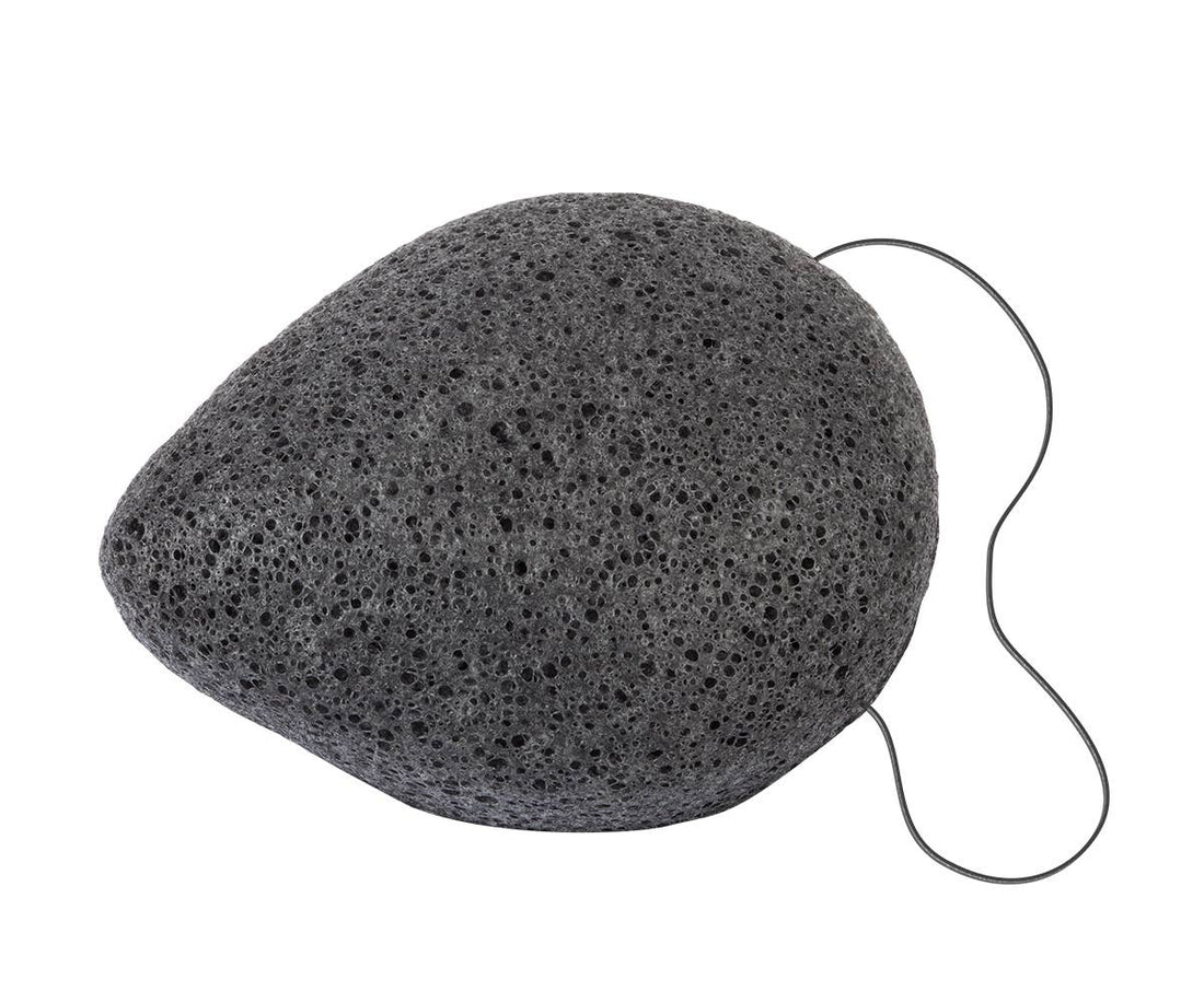 Konjac sponge with bamboo charcoal for impure skin